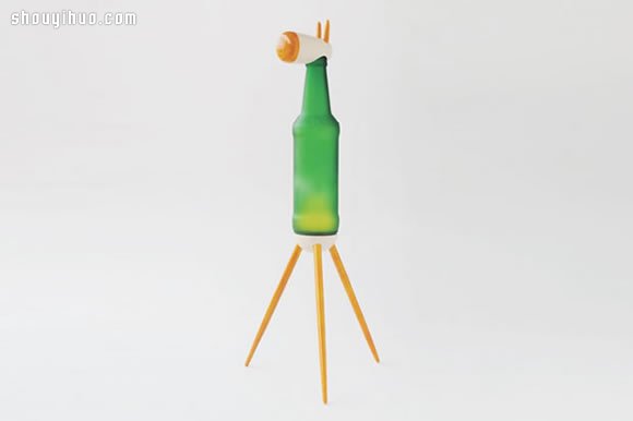 回收玻璃瓶DIY手工制作超可愛動物臺燈 -  rpnrmr.com