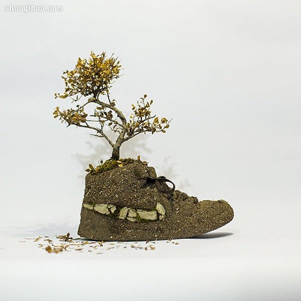 NIKE 球鞋創(chuàng)意DIY 變身漂亮小盆栽 -  rpnrmr.com