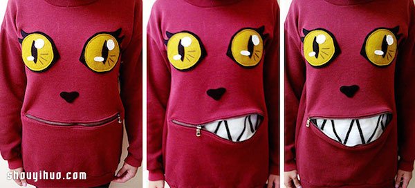 用拉鏈改造舊衣服 DIY超搶眼貓咪T恤教程 -  rpnrmr.com