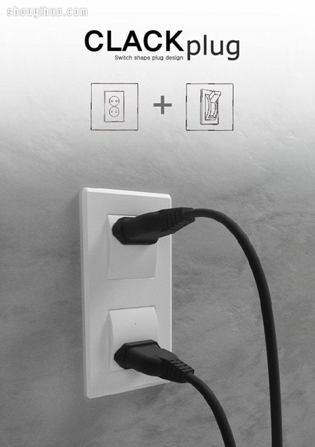 Clack Plug 開關(guān)和插座一體的創(chuàng)意產(chǎn)品設(shè)計 -  rpnrmr.com