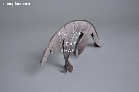 干枯樹葉手工制作成各種生動逼真的動物 -  rpnrmr.com