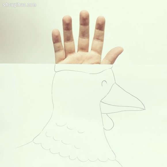 手指與簡(jiǎn)單插畫(huà)結(jié)合 DIY俏皮好玩的畫(huà)作 -  rpnrmr.com