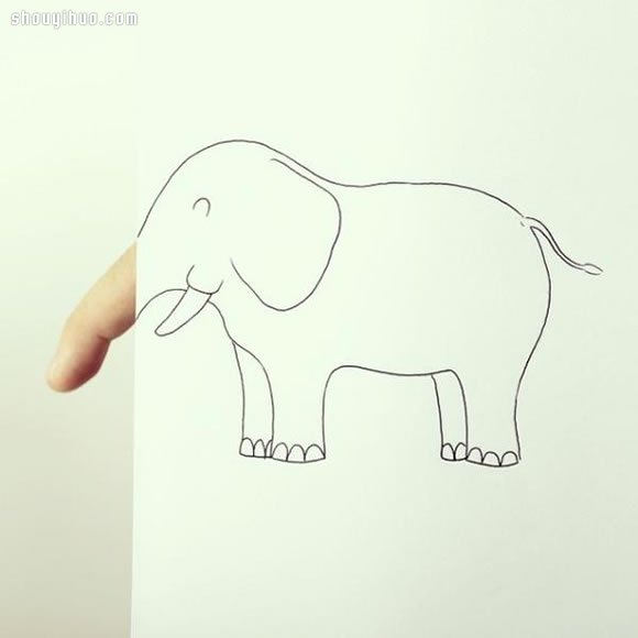 手指與簡(jiǎn)單插畫(huà)結(jié)合 DIY俏皮好玩的畫(huà)作 -  rpnrmr.com