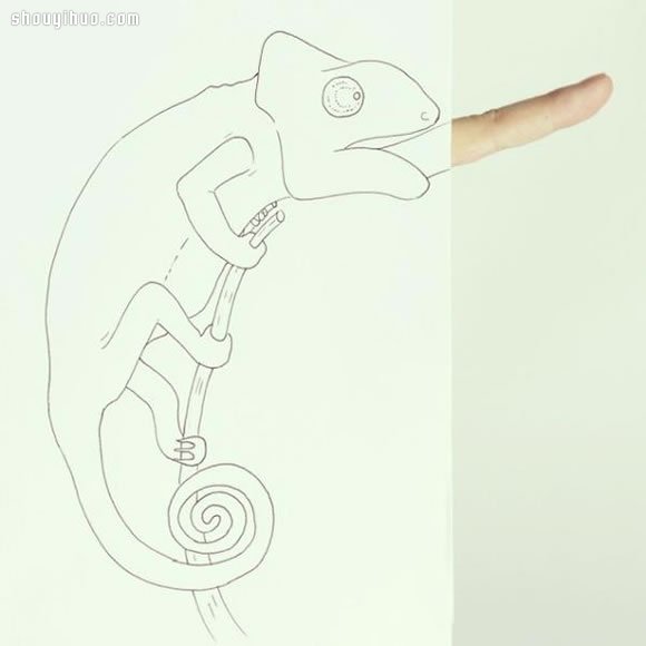 手指與簡(jiǎn)單插畫(huà)結(jié)合 DIY俏皮好玩的畫(huà)作 -  rpnrmr.com