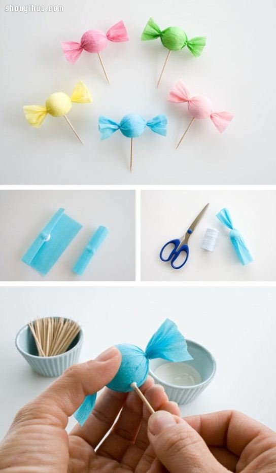 彩色糖果小飾品DIY手工制作圖解教程 -  rpnrmr.com