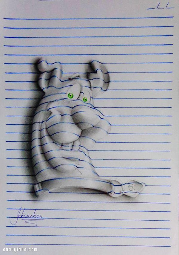 筆記本上的魔法師 J Desenhos 手繪浮雕 -  rpnrmr.com