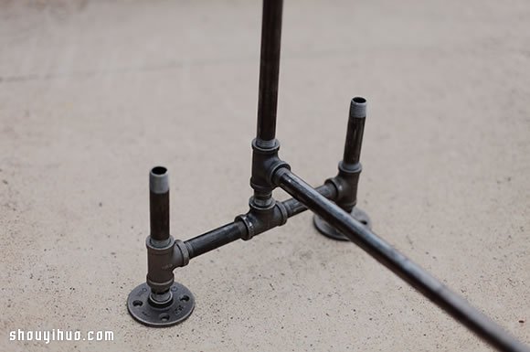 工業(yè)風(fēng)鋼管掛衣架DIY手工制作圖解教程 -  rpnrmr.com