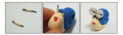 可愛小蝸牛軟陶粘土玩偶手工制作圖解教程 -  rpnrmr.com