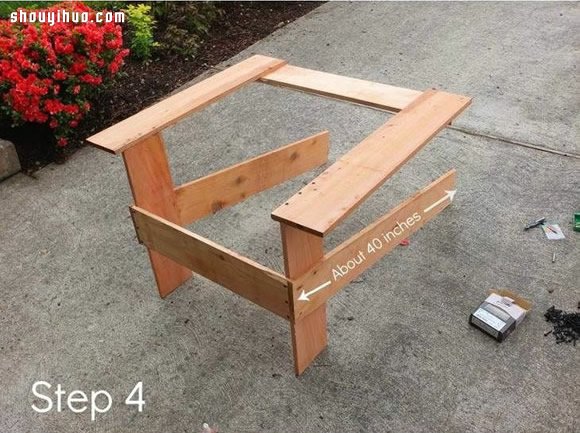 木制扶手靠背椅DIY 戶外休閑躺椅手工制作  -  rpnrmr.com