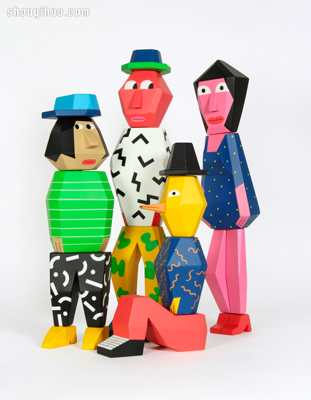 People Blocks 2 木玩偶雕塑作品欣賞 -  rpnrmr.com