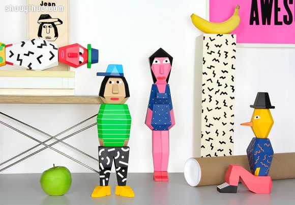 People Blocks 2 木玩偶雕塑作品欣賞 -  rpnrmr.com
