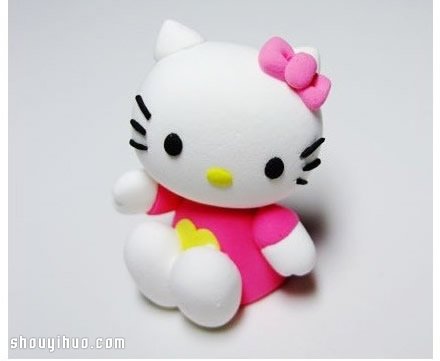 Hello Kitty貓咪軟陶公仔粘土玩偶手工制作 -  rpnrmr.com