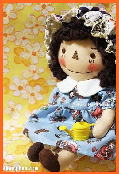 小女孩布藝洋娃娃玩偶人偶手工制作圖解教程 -  rpnrmr.com