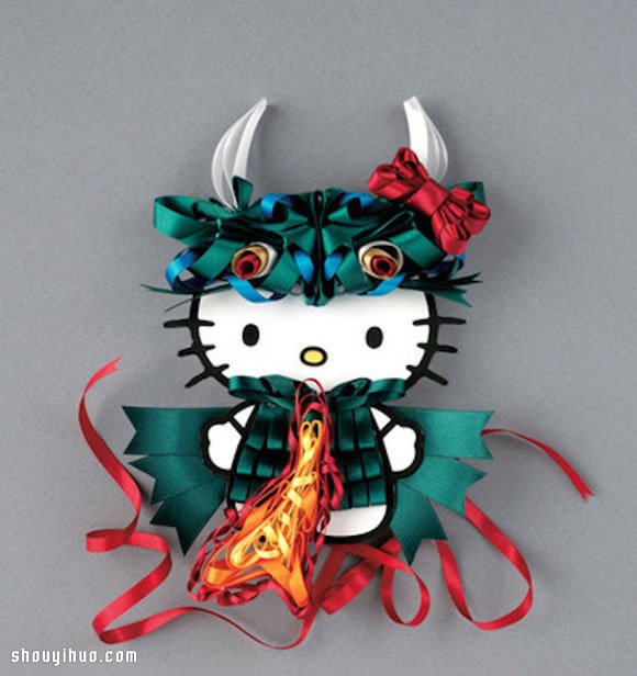 利用緞帶DIY各種風(fēng)格的 Hello Kitty 服裝 -  rpnrmr.com