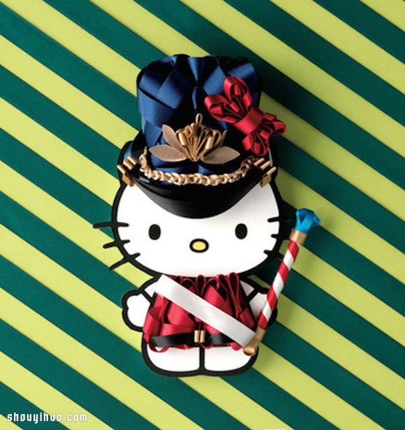 利用緞帶DIY各種風(fēng)格的 Hello Kitty 服裝 -  rpnrmr.com