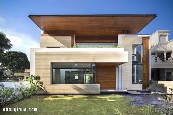 House in Mohali 印度帶中央庭院別墅設(shè)計(jì) -  rpnrmr.com