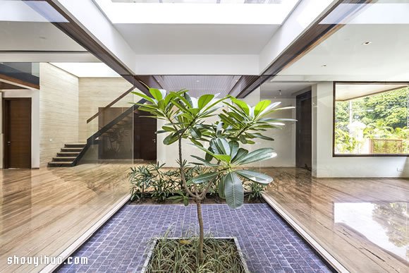 House in Mohali 印度帶中央庭院別墅設(shè)計(jì) -  rpnrmr.com