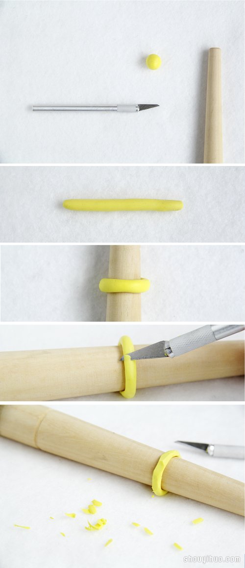 仿佛金屬鍛造的復古軟陶戒指手工DIY制作 -  rpnrmr.com