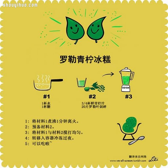 自制冰激凌教程 漫畫圖解9種冰激凌的做法 -  rpnrmr.com