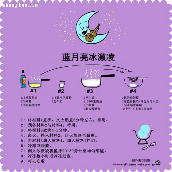 自制冰激凌教程 漫畫圖解9種冰激凌的做法 -  rpnrmr.com
