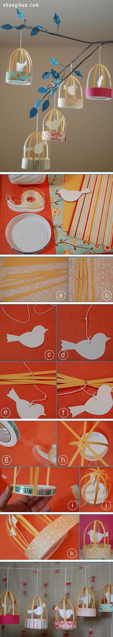 自制迷你鳥籠裝飾掛件 鳥籠掛飾手工DIY制作 -  rpnrmr.com