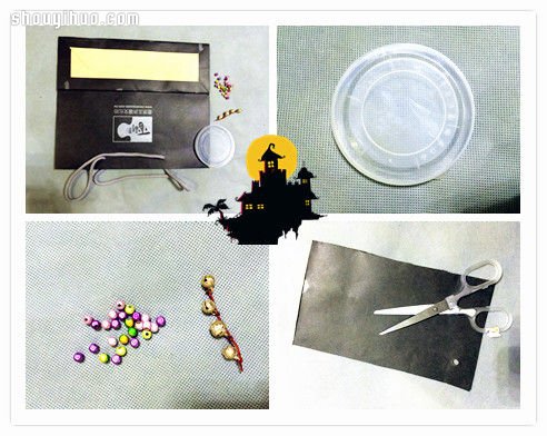 萬(wàn)圣節(jié)蝙蝠風(fēng)鈴?fù)婢逥IY手工制作圖解教程 -  rpnrmr.com