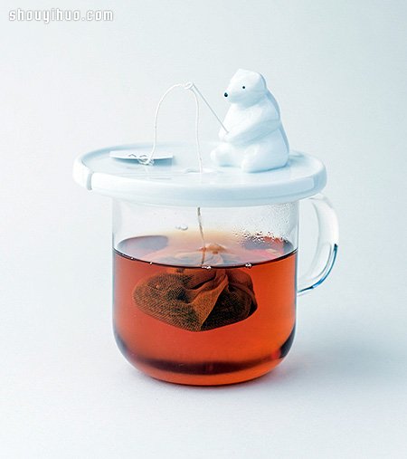 北極熊釣茶包杯蓋設計 輕松解決泡茶小困擾 -  rpnrmr.com