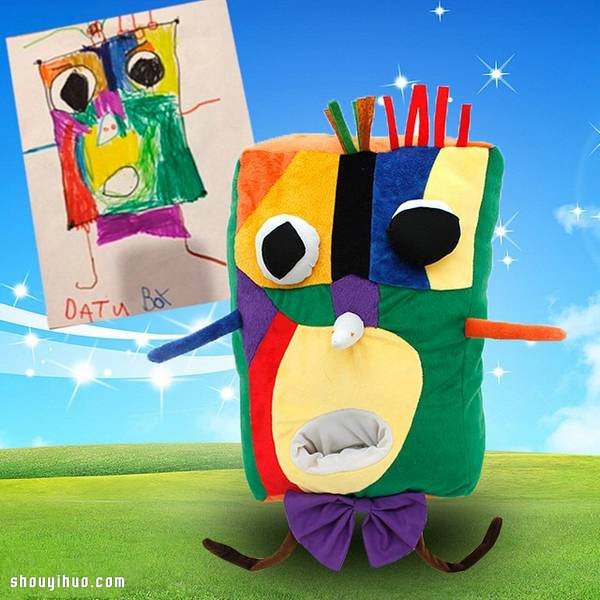 孩子的涂鴉作品純手工制作成逼真布娃娃玩具 -  rpnrmr.com