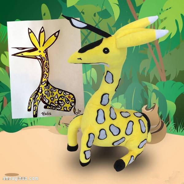孩子的涂鴉作品純手工制作成逼真布娃娃玩具 -  rpnrmr.com
