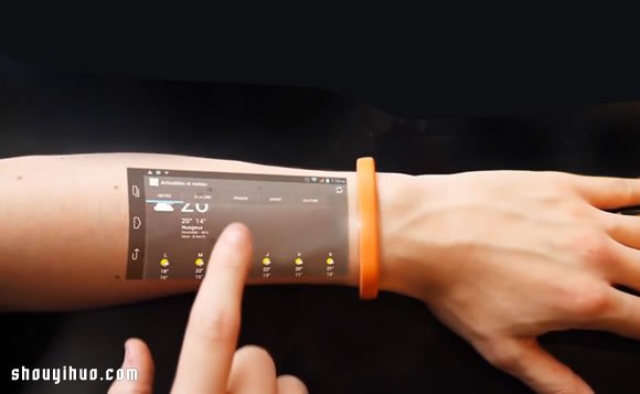 Cicret Bracelet智能手環(huán) 手腕上觸控操作 -  rpnrmr.com