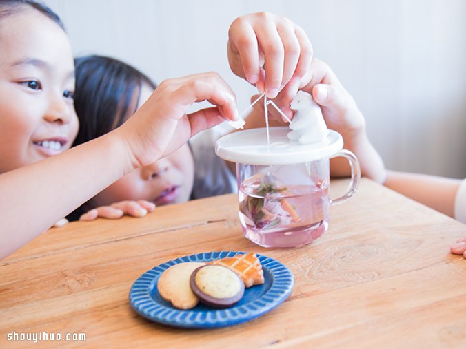 來自日本的超萌北極熊茶包蓋陶藝手工制作 -  rpnrmr.com