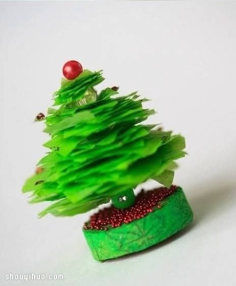 簡單迷你圣誕樹小裝飾品擺件DIY手工制作 -  rpnrmr.com