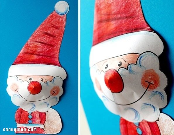 立體圣誕老人/馴鹿/兔子/狗狗剪紙手工制作 -  rpnrmr.com