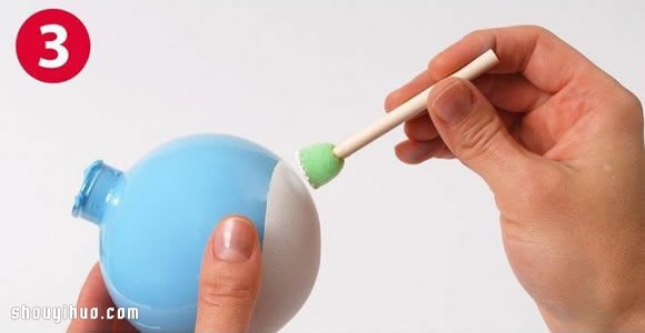 圣誕雪人玻璃球掛飾DIY手工制作圖解教程 -  rpnrmr.com