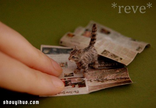 利用軟陶和紗線手工制作的迷你動物模型 -  rpnrmr.com