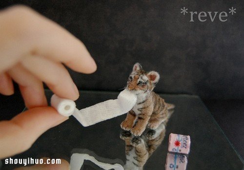 利用軟陶和紗線手工制作的迷你動物模型 -  rpnrmr.com