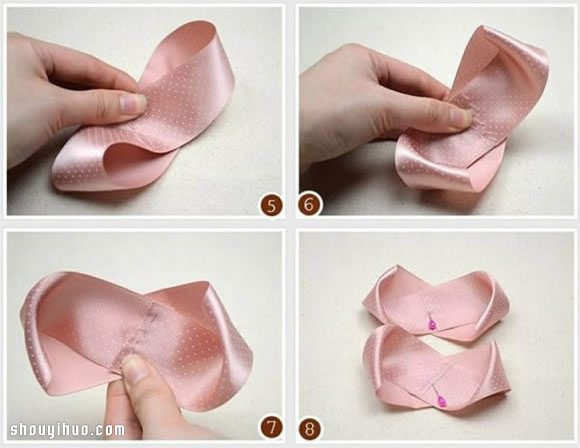 蝴蝶結(jié)發(fā)繩DIY 綢帶手工制作布藝蝴蝶結(jié)發(fā)飾 -  rpnrmr.com