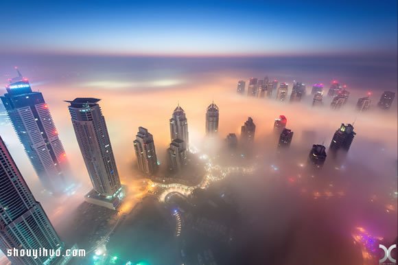 高樓上杜拜城市攝影 發(fā)現(xiàn)云霧上的天空之城 -  rpnrmr.com