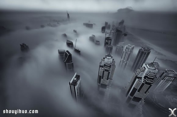 高樓上杜拜城市攝影 發(fā)現(xiàn)云霧上的天空之城 -  rpnrmr.com