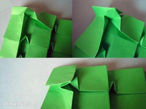 一張紙折紙立體圣誕樹手工DIY制作圖解教程 -  rpnrmr.com
