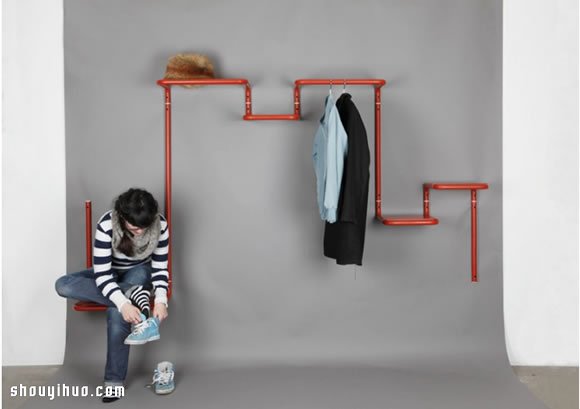 是椅子也是書架 超實用百變衣架產(chǎn)品設(shè)計 -  rpnrmr.com