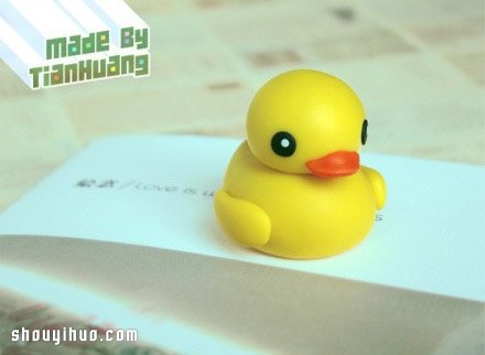 可愛小黃鴨玩偶軟陶制作DIY圖解教程 -  rpnrmr.com