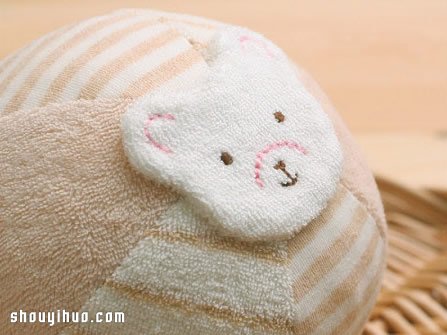 可愛兔臉布藝球玩具DIY 布藝球飾品手工制作 -  rpnrmr.com