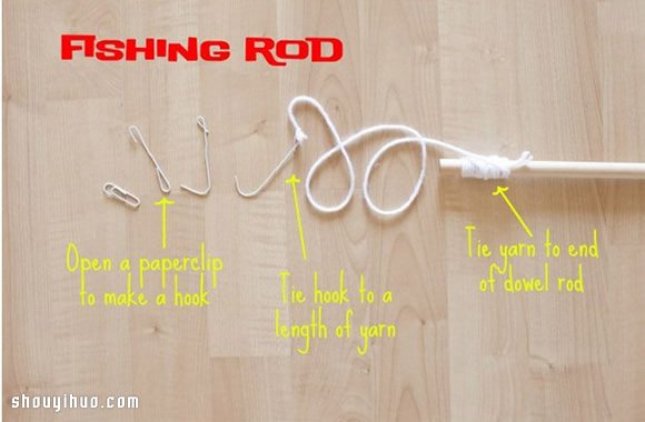 親子手工游戲：卡紙手工制作兒童釣魚玩具 -  rpnrmr.com