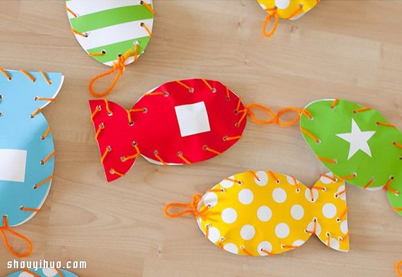 親子手工游戲：卡紙手工制作兒童釣魚玩具 -  rpnrmr.com