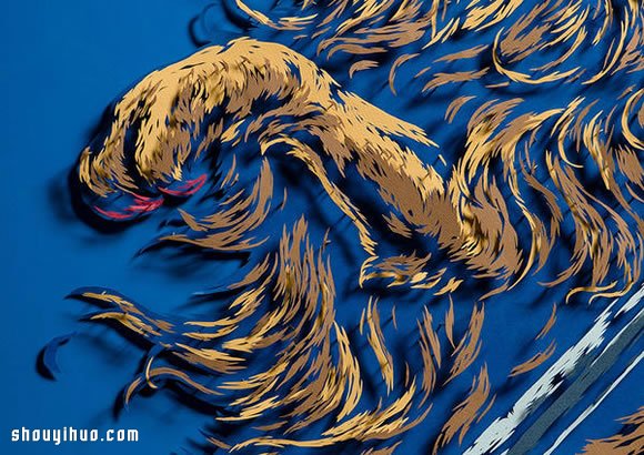 躍然紙上的紙雕作品 真的浮在紙面上了哦！ -  rpnrmr.com
