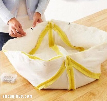 不織布手工制作家居布藝凳子圖解教程 -  rpnrmr.com