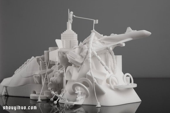 以Nike AF1為靈感打造尼龍材質(zhì)3D概念雕塑 -  rpnrmr.com