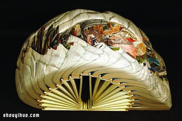 紙雕：舊書廢物利用雕刻精美手工藝術(shù)品 -  rpnrmr.com
