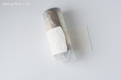 利用紙粘土自制純白蕾絲收納筒DIY圖解教程 -  rpnrmr.com